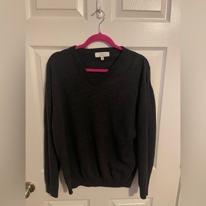 Men’s turnbury dark gray merino wool sweater